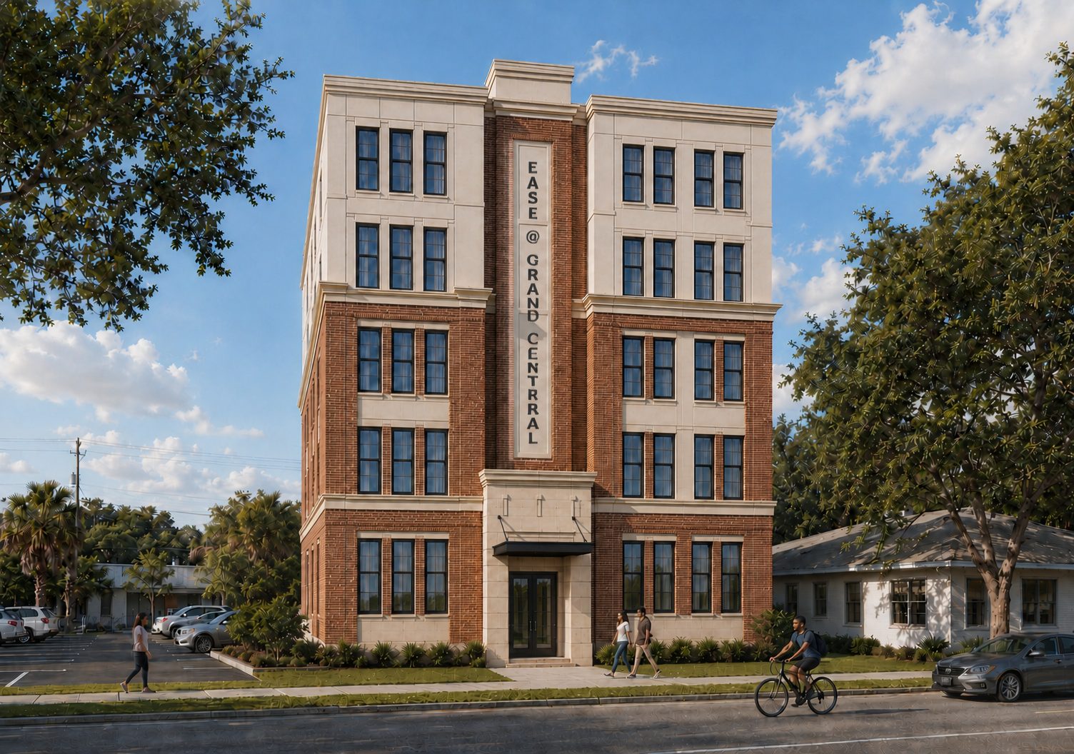 Ease community building on a walkable St. Petersburg street corner